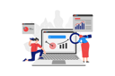 پیش‌نمایش فایل marketer-doing-research-on-marketing-strategy-2511578 از پک کسب و کار