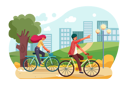 پیش‌نمایش فایل people-riding-a-bike-in-the-park-2644731 از پک جشن