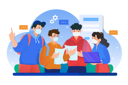 پیش‌نمایش فایل wearing-mask-students-are-discussing-in-school-2644837 از پک عادی جدید