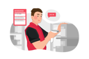 پیش‌نمایش فایل man-scanning-barcode-of-product-2923035 از پک مشاغل