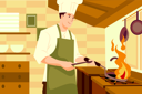 پیش‌نمایش فایل male-chef-cooking-in-kitchen-2933404 از پک حرفه