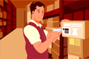 پیش‌نمایش فایل man-scanning-barcode-of-product-2933403 از پک حرفه