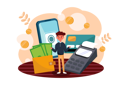 پیش‌نمایش فایل boy-doing-online-payment-for-shopping-2985941 از پک خرید