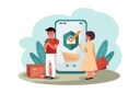 پیش‌نمایش فایل couple-doing-online-shopping-2985936 از پک خرید