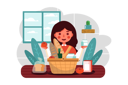 پیش‌نمایش فایل girl-holding-groceries-2985935 از پک خرید