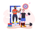 پیش‌نمایش فایل gym-instructor-providing-guidance-via-video-call-3032711 از پک جلسه دیجیتال