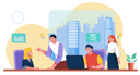 پیش‌نمایش فایل employees-sharing-idea-3120380 از پک کسب و کار
