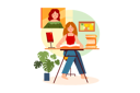 پیش‌نمایش فایل attending-online-lecture-by-phone-4029947 از پک آموزش آنلاین