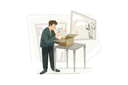 پیش‌نمایش فایل man-unboxing-parcel-4047472 از پک خرید آنلاین