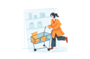 پیش‌نمایش فایل woman-going-shopping-for-grocery-shop-4047474 از پک خرید آنلاین