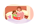 پیش‌نمایش فایل mother-telling-a-bedtime-story-to-her-child-4029770 از پک خانواده