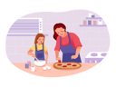 پیش‌نمایش فایل mother-with-baby-girl-making-pizza-4029772 از پک خانواده
