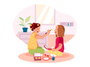 پیش‌نمایش فایل two-little-girls-playing-with-beauty-toys-4029777 از پک خانواده