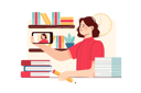 پیش‌نمایش فایل school-girl-taking-a-selfie-4293110 از پک فعالیت‌های دانشجویی