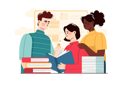 پیش‌نمایش فایل students-reading-a-book-together-4293114 از پک فعالیت‌های دانشجویی