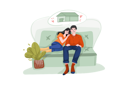 پیش‌نمایش فایل couple-sitting-on-sofa-thinking-about-new-house-4293194 از پک عملیات وام‌دهی