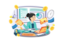 پیش‌نمایش فایل female-accountant-managing-account-4519568 از پک مدیریت مالی