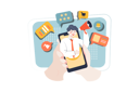 پیش‌نمایش فایل online-sale-announcement-4519540 از پک تبلیغات خرید