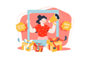 پیش‌نمایش فایل shopping-pre-sale-promotion-4519537 از پک تبلیغات خرید