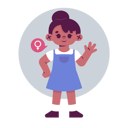 پیش‌نمایش فایل happy-woman-waving-hand-7483015 از پک روز زن