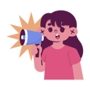 پیش‌نمایش فایل woman-speaking-with-megaphone-7483021 از پک روز زن