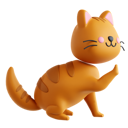 پیش‌نمایش فایل cat-high-five-9169701 از پک حالت گربه