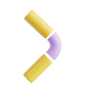 پیش‌نمایش فایل bracket-right-9861602 از پک الفبای هندسه
