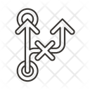 پیش‌نمایش فایل arrow-path-way-direction-sign-no-left-straight-2 از پک فلش‌ها