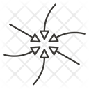 پیش‌نمایش فایل arrows-arrow-direction-path-center-point-2 از پک فلش‌ها