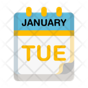 پیش‌نمایش فایل tuesday-10620221 از پک تقویم ژانویه