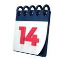 پیش‌نمایش فایل 14-date-5273643 از پک تقویم