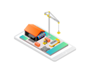 پیش‌نمایش فایل digital-business-app-5206149 از پک ایزومتریک نسخه ۱