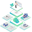 پیش‌نمایش فایل cloud-server-infrastructure-5317473 از پک ایزومتریک نسخه ۳