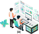 پیش‌نمایش فایل employee-doing-analysis-5317477 از پک ایزومتریک نسخه ۳