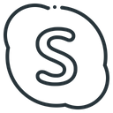 پیش‌نمایش فایل skype-2690416 از پک شبکه‌های اجتماعی و لوگوها